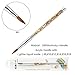 2019 1PC KEMEISI New Design Liquid Glitter Handle 100% Kolinsky Sable Acrylic Nails Round Nail Art Brush Manufacturer Size 8,10,12,14,16,18 (#8)