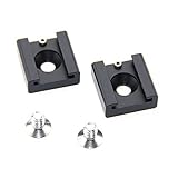 CAMVATE 2 Pieces Cold Hot Shoe for DSLR Rig Flash Light Microphone Blackmagic Cinema Camera
