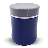 Zell Vacuum Insulated Lunch Food Jar | Durable BPA Free Stainless Steel Lunch Container | Eco-friendly, Double Wall Lunch Jar Keeps Your Food Hot or Cold | 13 Oz (380 ml) | Blue