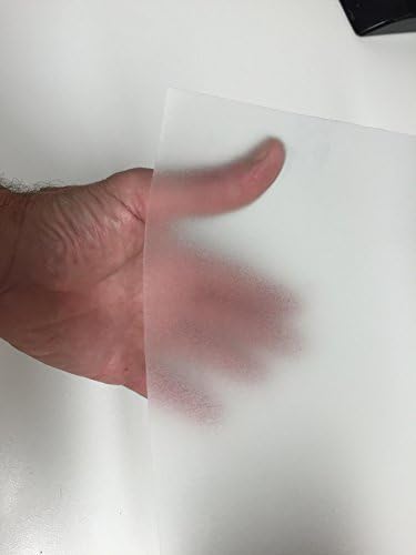 Frosted Transparent Privacy Frost Vinyl, Self-adhesive, 24 Inch X 10 Feet