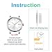 Ullchro Silicone Watch Strap Replacement Rubber Watch Band Waterproof Stripe Pattern - 16mm, 18mm, 20mm, 22mm, 24mm Watch Bracelet with Stainless Steel Deployment Buckle (18mm, Black)