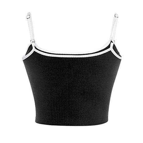 Fashion Womens Sexy Print Tank Top Vest Off Shoulder Halter Blouse T-Shirt Black - Thumbnail 5