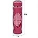 19 oz Newest Design Sports Tritan Plastic Water Bottle Straw Lid/Spout Leak Proof Flip Top Cap Portable To-Go Gym School with Handle and Cleaning Brush - Hot Pink