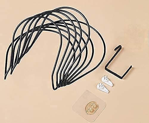 Bananasoul Hat Racks，Baseball Cap Hook，Towel Rack， Used for hat Storage Rack, Baseball hat Rack Rack Rack Storage Wall Hanging Door Hanging Scarf Rack Used for Doors, Walls, Closets, bathrooms, Black