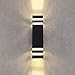 Naturous WLB191 LED Wall Sconce Waterproof Cylinder Porch Light Modern Wall Lamp, Up/Down Light, 3000k Warm White