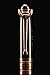 F. Salvatore Fountain Pen Medium Metal Nib Pen and Ink Refill Converter | Excellent Writing and Calligraphy Instrument | Gun Metal Black and Rose Gold Trim and Elegant Design