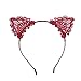 Lucky God 8Pcs Women Lovely Fashion Lace Cat Ears Headband Hair Accessories