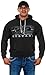 Men's Ford Mustang Pullover Hoodie Honeycomb Grill Charcoal Gray Sweatshirt (2X, GRI4-charcoal Gray)