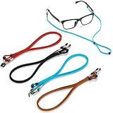 3-Pack Adjustable Sports Sunglasses Strap – Silicone & Nylon Eyeglass Holder – Fits Men, Women, Kids – 27" Length