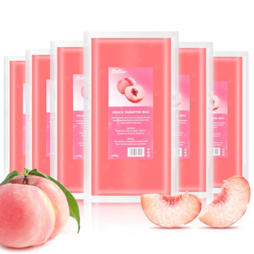 AYITOO Paraffinwachs Peach Pfirsich 2700g, Paraffinwachs für Hände und Füße ästhetische Behandlungen, Paraffinwachs Paraffinwax Set