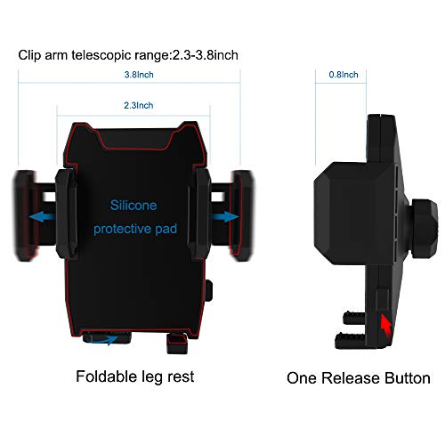 Car Cup Holder Phone Mount, Universal Adjustable Gooseneck Cup Holder Cradle Car Mount for Cell Phone iPhone 11/ X/Xs/XR/Xs Max/8/8Plus/7/6s/SE,Galaxy S10/S9/S8/S7/Note 8 9,LG, Nexus, Sony, Nokia - Thumbnail 4