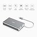 AUKEY USB C Hub [All in ONE] with Ethernet, 100W Power Delivery, 4K HDMI, VGA, SD/TF Card Reader, 2 USB 3.0 Ports for MacBook Pro 2017 iMac, Google Chromebook Pixelbook (Space Gray)