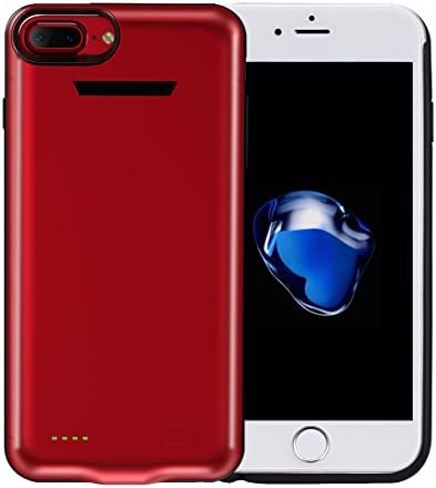 iPhone 7Plus Battery Case, Regalll Slim External Rechargeable Protective Portable Charging Case Charger Cover for iPhone 7 plus Juice Bank Power Pack 4200mAh (iPhone 7 plus (5.5") Red)