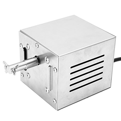SENREAL BBQ Motor, 25W 110/220V Stainless Steel Electric Rotisserie Spit Roaster Picnic BBQ Motor 40/80kgs Capacity
