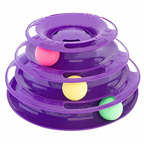 Purrfect Feline Titan's Tower Interactive Cat Ball Toy Pricepulse