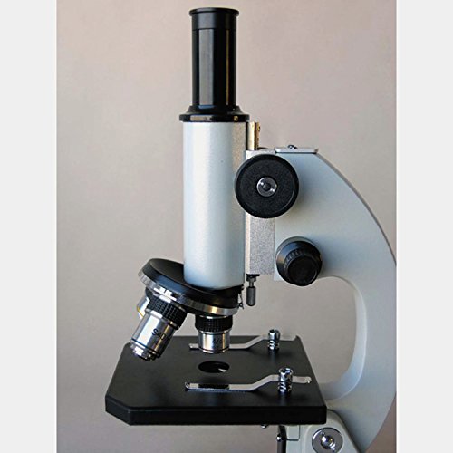 AmScope M60C-ABS-PS25-WM Beginner Microscope Kit, Mirror Illumination, WF10x and WF20x Eyepieces, 40x-1000x Magnification, Includes Case, Set of 25 Prepared Slides, and Book