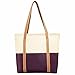 Minch Women bag Fashion Leather Splice Color Square Simple and Elegant Shoulder Bag Handbags (apricot-purple)