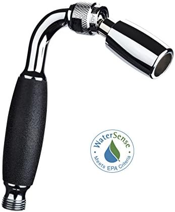 High Sierra's Solid Metal Handheld Showerhead with Slip-Free Grip - WaterSense Certified Low Flow 1.5 GPM - Stunning…