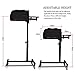 Transer Laptop Rolling Cart Standing Table Portable Height Adjustable Mobile Laptop Computer Stand Desk, US STOCK (Black)thumb 3