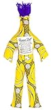 Dammit Doll - Classic Shaka Laka - Bananas on Black, Purple Hair - Stress Relief, Gag Gift