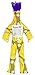 Dammit Doll - Classic Shaka Laka - Bananas on Black, Purple Hair - Stress Relief, Gag Gift