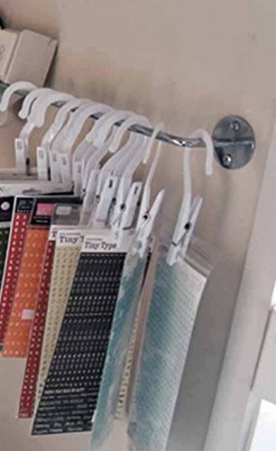McKay 10 Laundry Clip Hooks, Outdoor Hang Drying Clothing, For Home or Travel - Air Dry, Drip Dry - Thumbnail 3