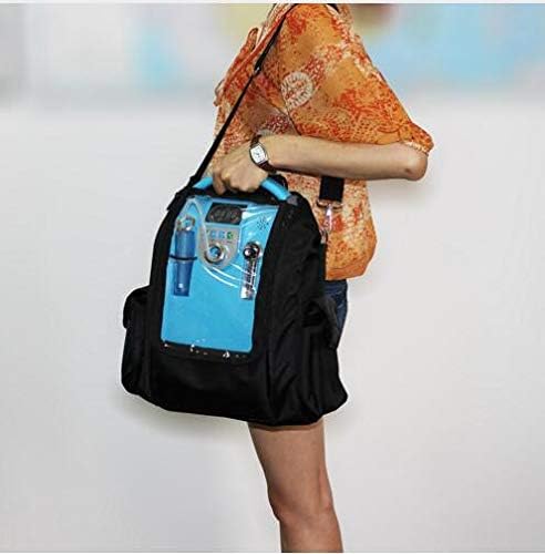 T & D 1-5L/min Adjustable Oxygen Concentrator for Travel, Portable Oxygen Machine for Home and Travel Use, AC 110V Humidifiers - Blue