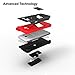 Zizo Bolt Cover For Galaxy Amp Prime | Galaxy J3 [.33mm 9H Tempered Glass Screen Protector] Dual-Layered [Military Grade] Case Kickstand Belt Clip-Red/Black