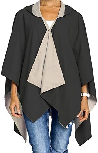 Rainwraps Rain-Repelling Outdoor Wrap (Black / Camel)