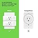 Wemo Mini Smart Plug, Wi-Fi Enabled, Compatible with Alexa and Google Home (F7C063-RM2) (3 pack) (Renewed)