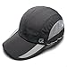 GADIEMKENSD Quick Dry Sports Hat Lightweight Breathable Soft Outdoor Run Cap UPF 50+ Foldable UV Unstructured Waterproof Fishing Camp Golf The Dad Hat for Women or Men Under 10 Dark Grey XQ70