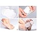 Ball of Foot Cushions, Gel Forefoot Insoles for Metatarsal Support and Foot Pain Instant Relief, Mortons Neuroma Cups for Women and Men, Perfect for High Heels (1 Pairs,White) - Happy Hours