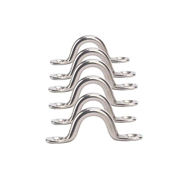 Amarine-made-Pack-of-6-Stainless-Steel-Bimini-Boat-Top-PAD-EYE