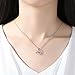Perman Womens Double Heart Pendant Alloy Chain Necklace Jewelry, Cheap Stuff