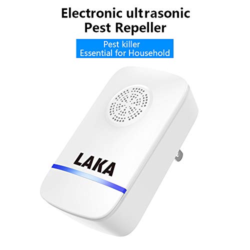 LAKA Ultrasonic Pest Repeller Plug in Pest Control - Electric Mouse Repellent Repellent for Mosquito, Mice, Rat, Roach, Spider, Flea, Ant, Fly, Bed Bugs, Cockroach - No Traps Poison & Sprayers