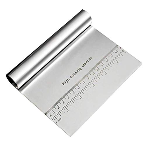 Stainless Steel Pizza Dough Scraper Cutter Baking Pastry Spatulas Fondant Cake Decoration Tools Kitchen Accessories May3LQT Ltd - Thumbnail 2