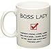 Funny Boss Lady 11OZ Coffee Mug Novelty, Office, Job