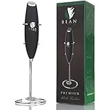 Bean Envy Electric Milk Frother Handheld, Perfect for the Best Latte, Whip Foamer, Includes Stainless Steel Stand