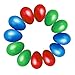 TSLIKANDO(TM) 12pcs Plastic Percussion Musical Egg Maracas Egg Shakers Kids Toys- 3 Different Colors