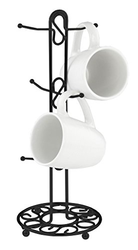 Home Basics Black Mug Tree - //medicalbooks.filipinodoctors.org