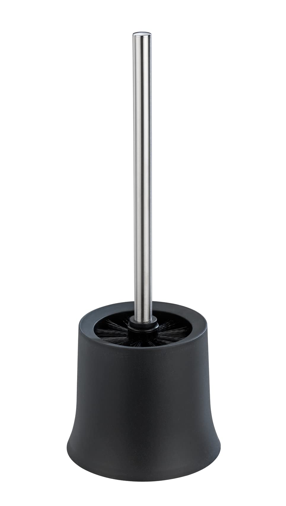 Wenko 18931100 WC Brush Set Basic Black, Plastic, 14 x 38 x 14 cm, Black