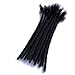 YONNA Human Hair Microlocks Sisterlocks Dreadlocks Extensions 20Locs Full Handmade (Width 0.4cm) 12inch Natual Black #1B