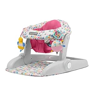 Summer® Learn-to-Sit™ 2-Position Floor Seat (Funfetti Pink) – Sit Baby Up in This Adjustable Baby Activity Seat…