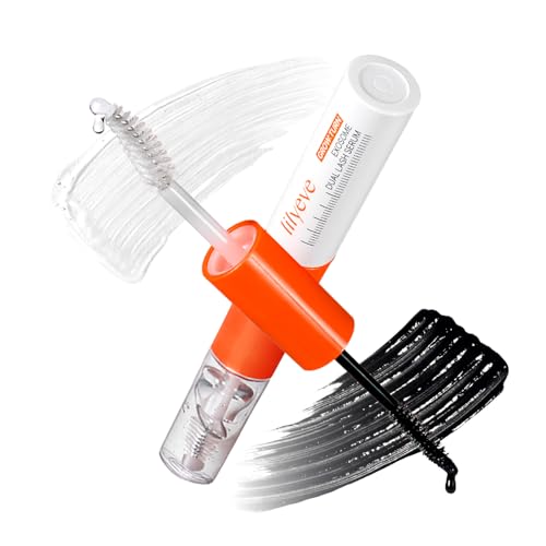 lilyeve GROWTURN Eyelash Growth Serum, Korean Lash Enhancing Serum for Longer Natural Lashes, 2-in-1 Dual Lash Serum for Day & Night Care, Prostaglandin Free with Biotin & Exosome, 0.27 fl. oz.