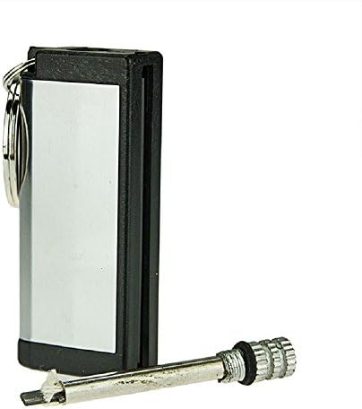 Survival Emergency Camping Fire Starter Flint Metal Matches Lighter Hiking - One Item w/Random Color and Design