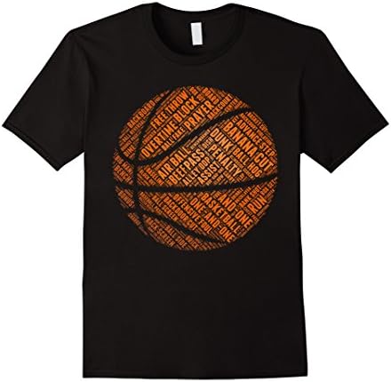 Mens BASKETBALL BALL T SHIRT XL Black