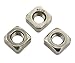 100pcs 304 Stainless Steel Square Nuts M4