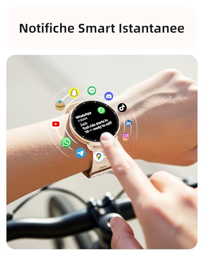 Parsonver Built-in GPS Smartwatch, 5 ATM Waterproof Swimming Watch for Pool/Outdoor Water, Fitness Watch with AMOLED Display, 100+ Sports, Heart Rate, Sleep (French Grey, 42 mm)