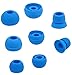 Blue Replacement Earbud Tips for Beats Powerbeats3 Wireless Stereo Headphones - Small, Medium, Large, and Double Flange (Blue)