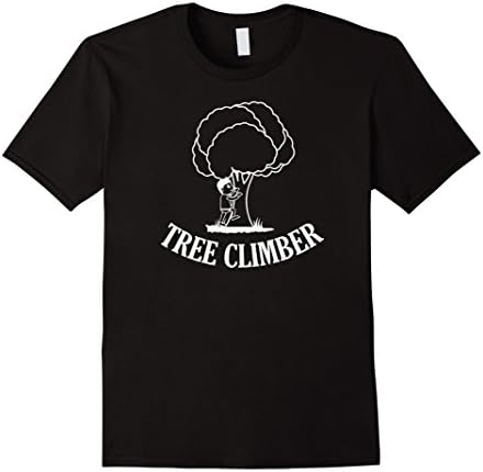 Mens Tree Climber Cute Graphic Outdoor Adventure T-Shirt for Boys Small Black